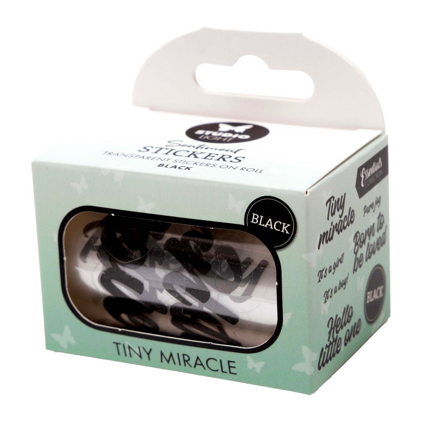 Studio Light • Essentials Autocollants transparents noirs Tiny Miracle