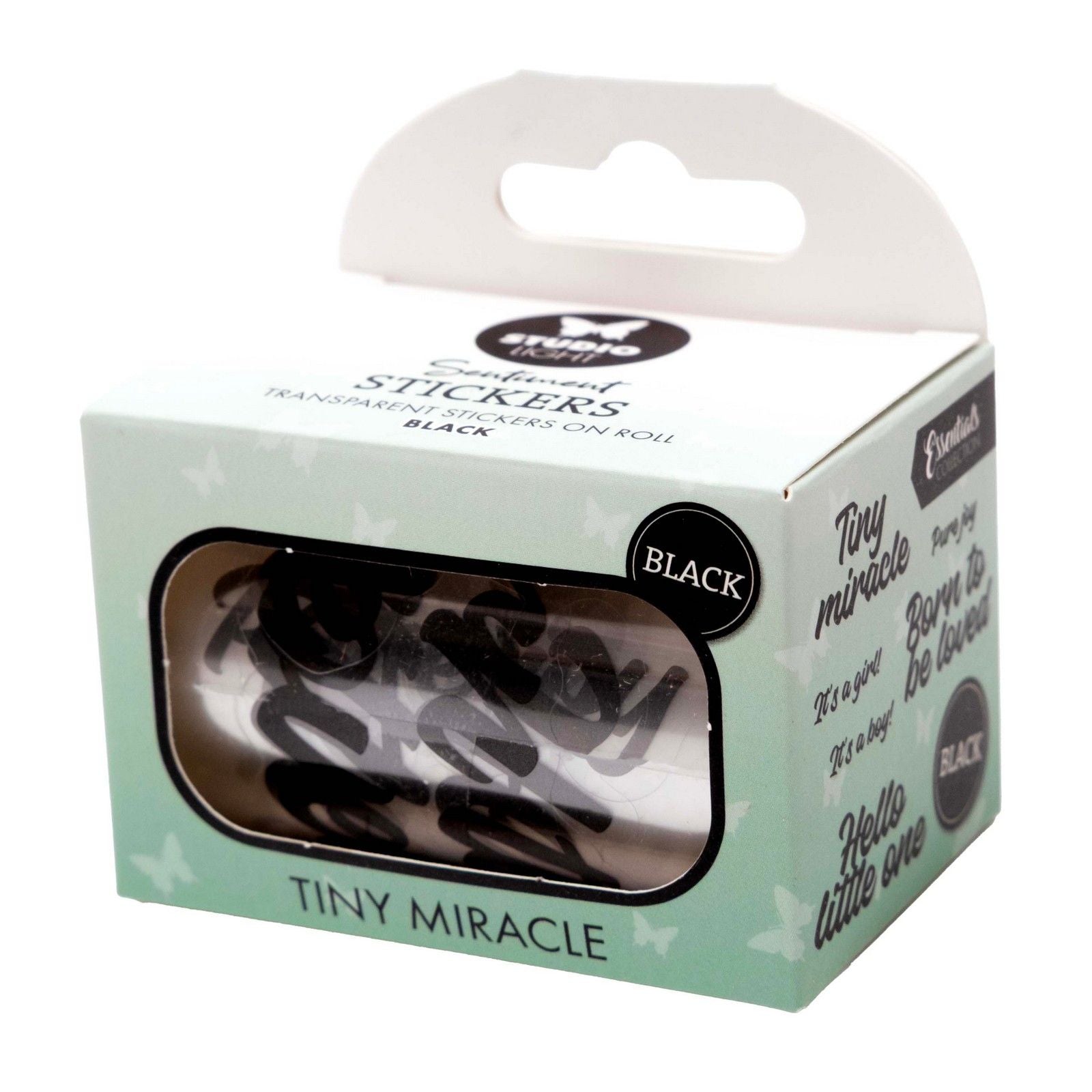 Studio Light • Essentials Autocollants transparents noirs Tiny Miracle