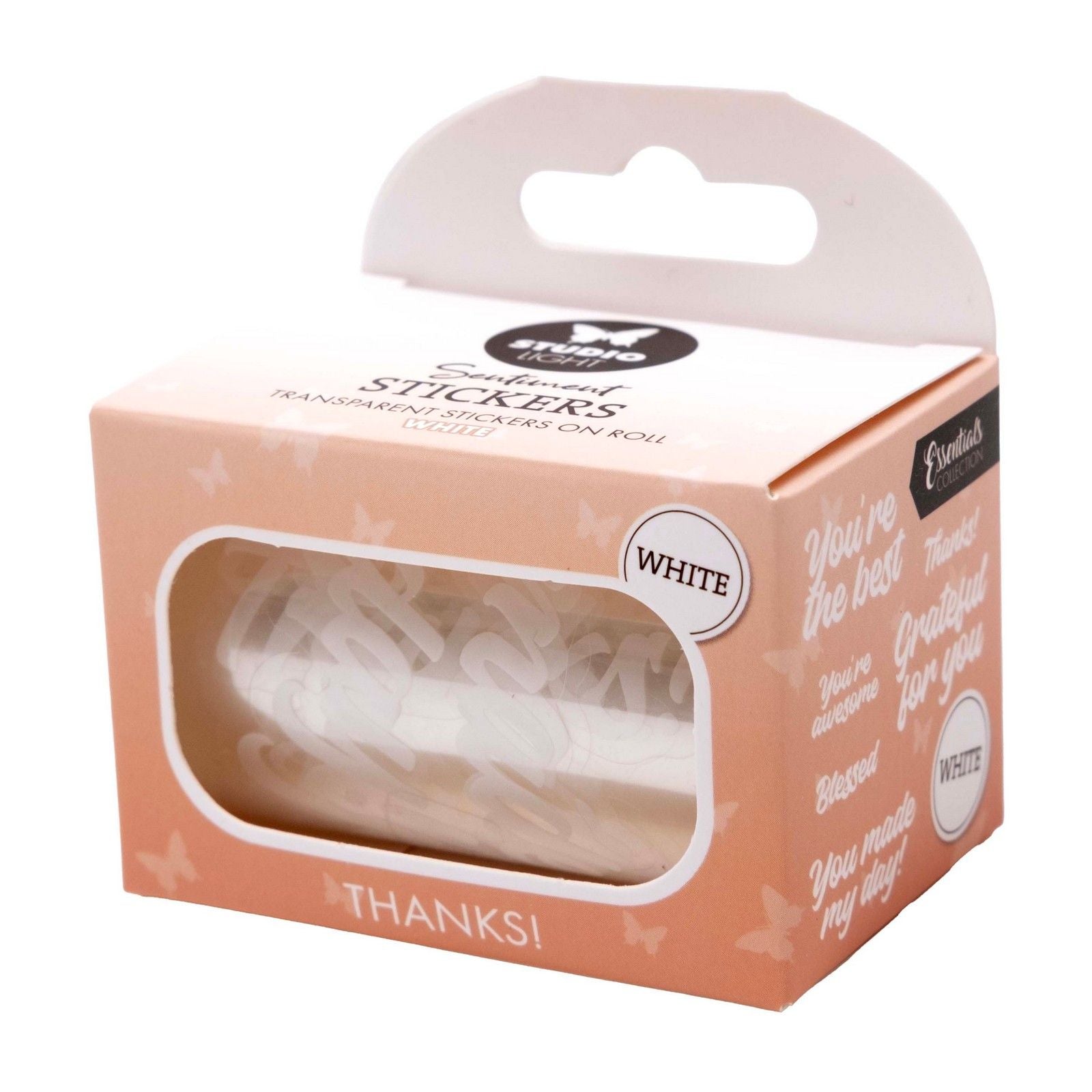 Studio light • Essentials autocollants transparents blancs merci !