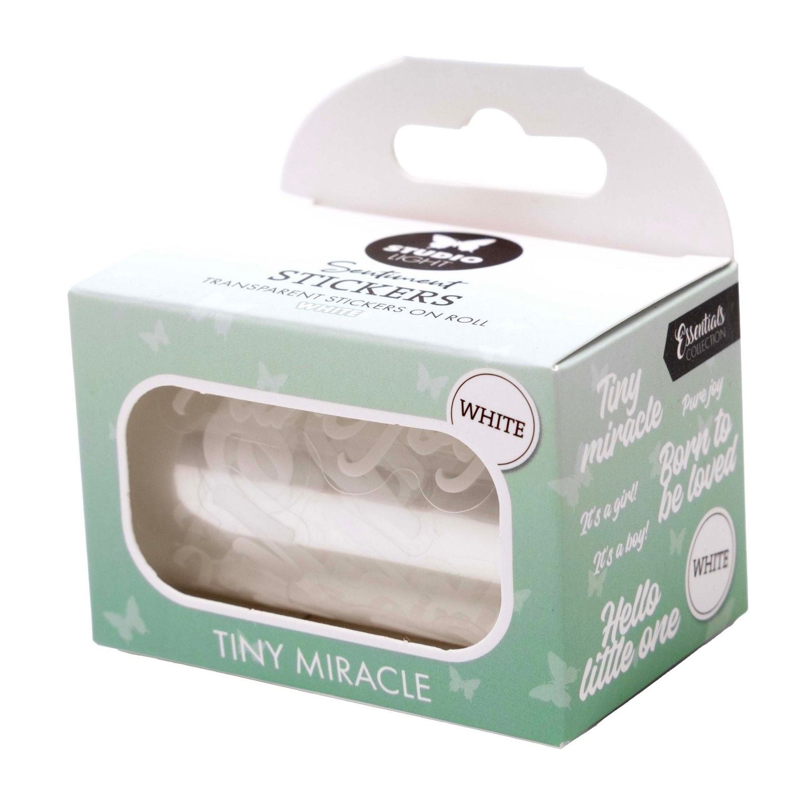 Studio Light • Essentials Autocollants transparents Blanc Tiny Miracle
