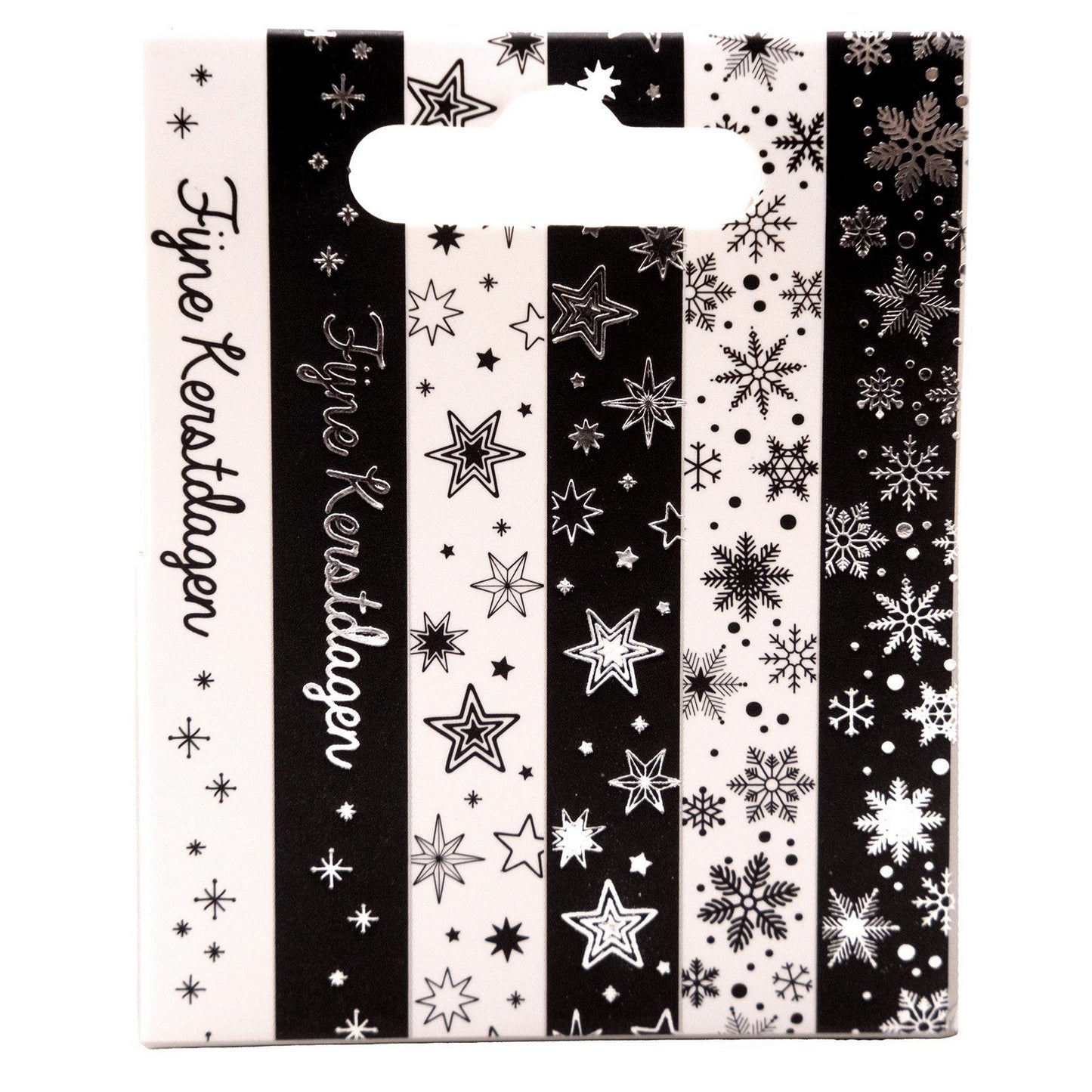 Studio Light • Essentials Washi Tape Noir Blanc Nl Argent