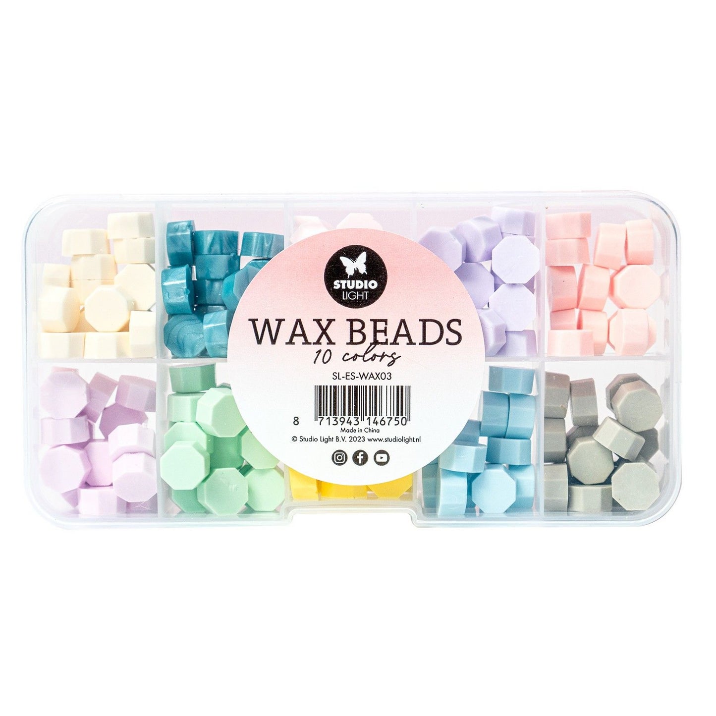 Studio light • outils essentiels perles de cire 10 couleurs pastels