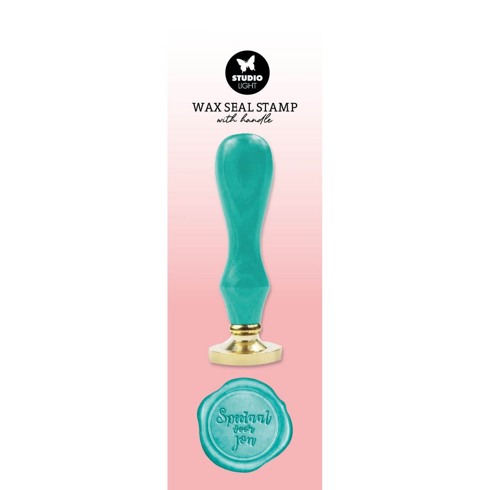 Studio Light • Outils essentiels Tampon de cire avec poignée turquoise spécialement pour vous