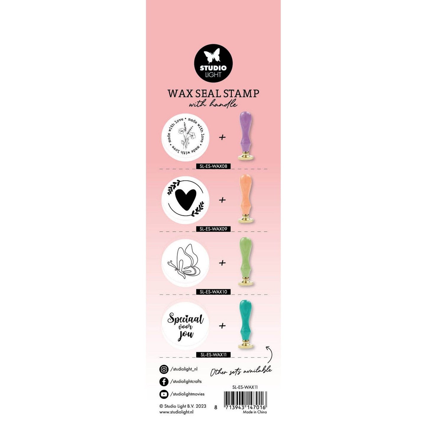 Studio Light • Outils essentiels Tampon de cire avec poignée turquoise spécialement pour vous