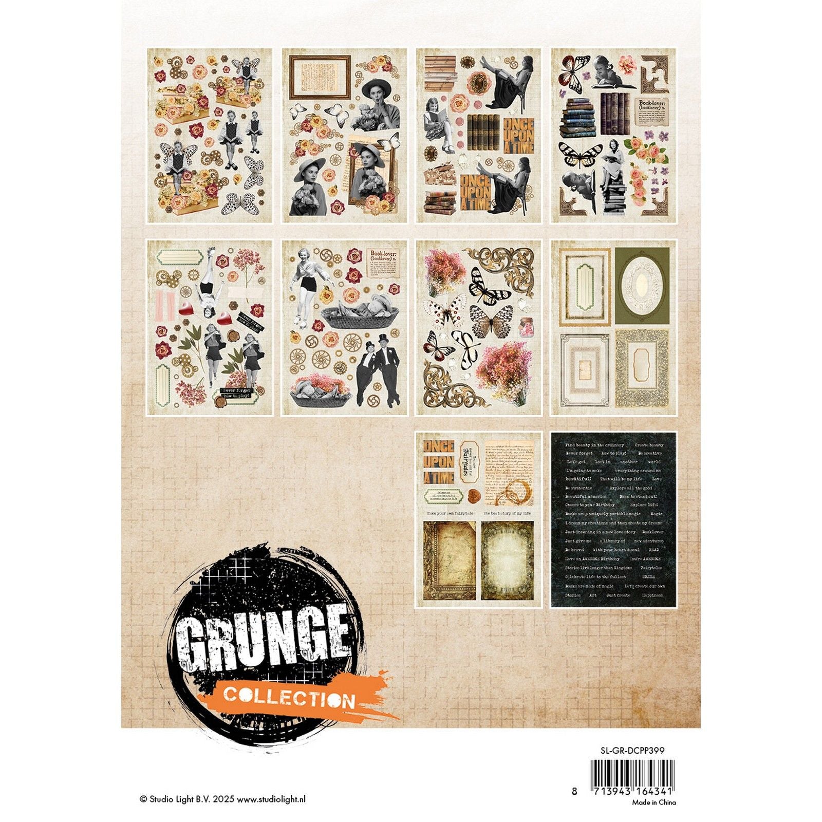 Studio Light • Collection grunge d'éléments en papier découpés