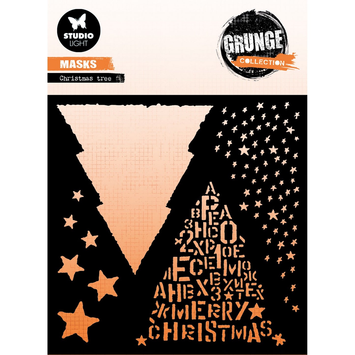Studio light • masque de collection grunge sapin de Noël