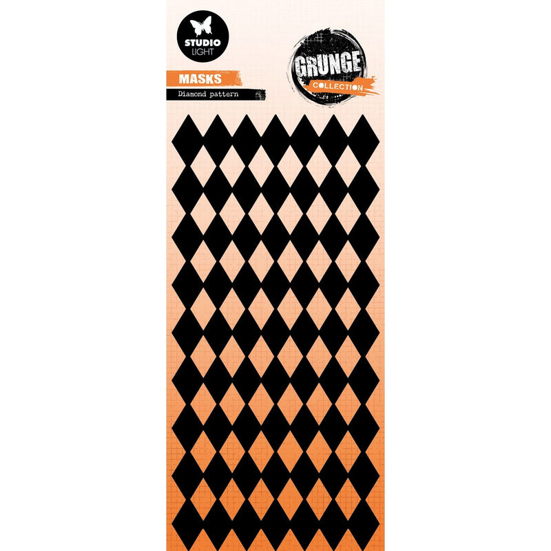 Studio Light • motif de diamant de pochoir de masque de collection grunge