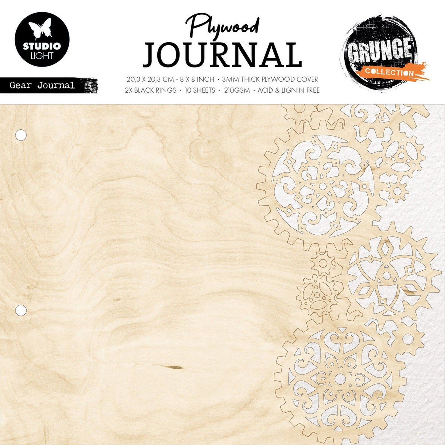 Studio light • équipement de journal en contreplaqué de collection grunge