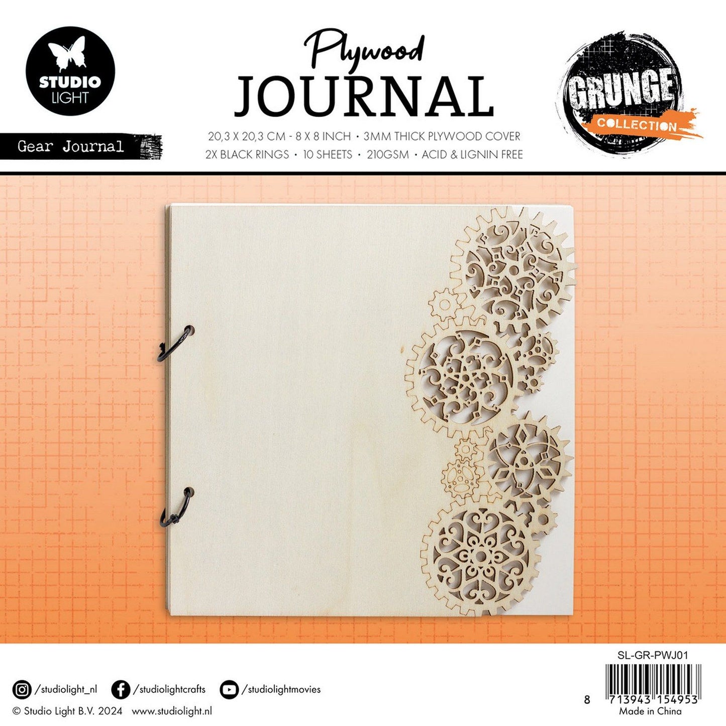 Studio light • équipement de journal en contreplaqué de collection grunge