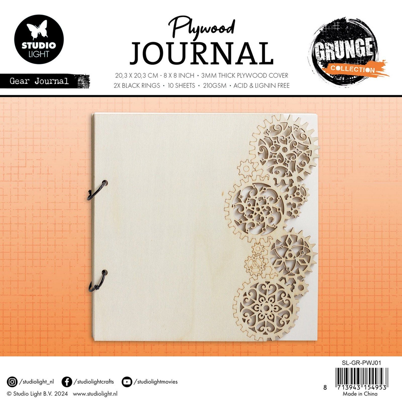 Studio light • équipement de journal en contreplaqué de collection grunge