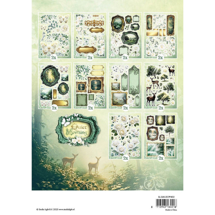 Studio light • embellissements en papier découpé matin calme 148x210x5mm 20 feuilles