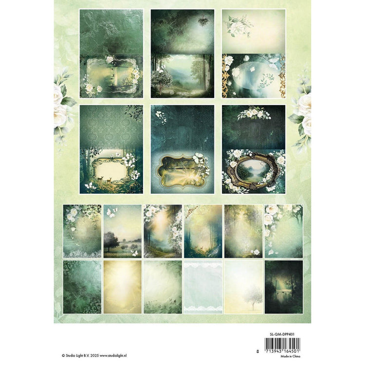 Studio Light • Bloc de papier design pour cartes, arrière-plan matin calme 148 x 210 x 11 mm, 36 feuilles