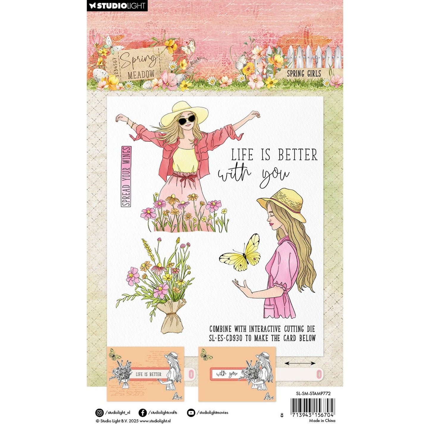 Studio Light • Spring Meadow Tampon transparent Spring Girls