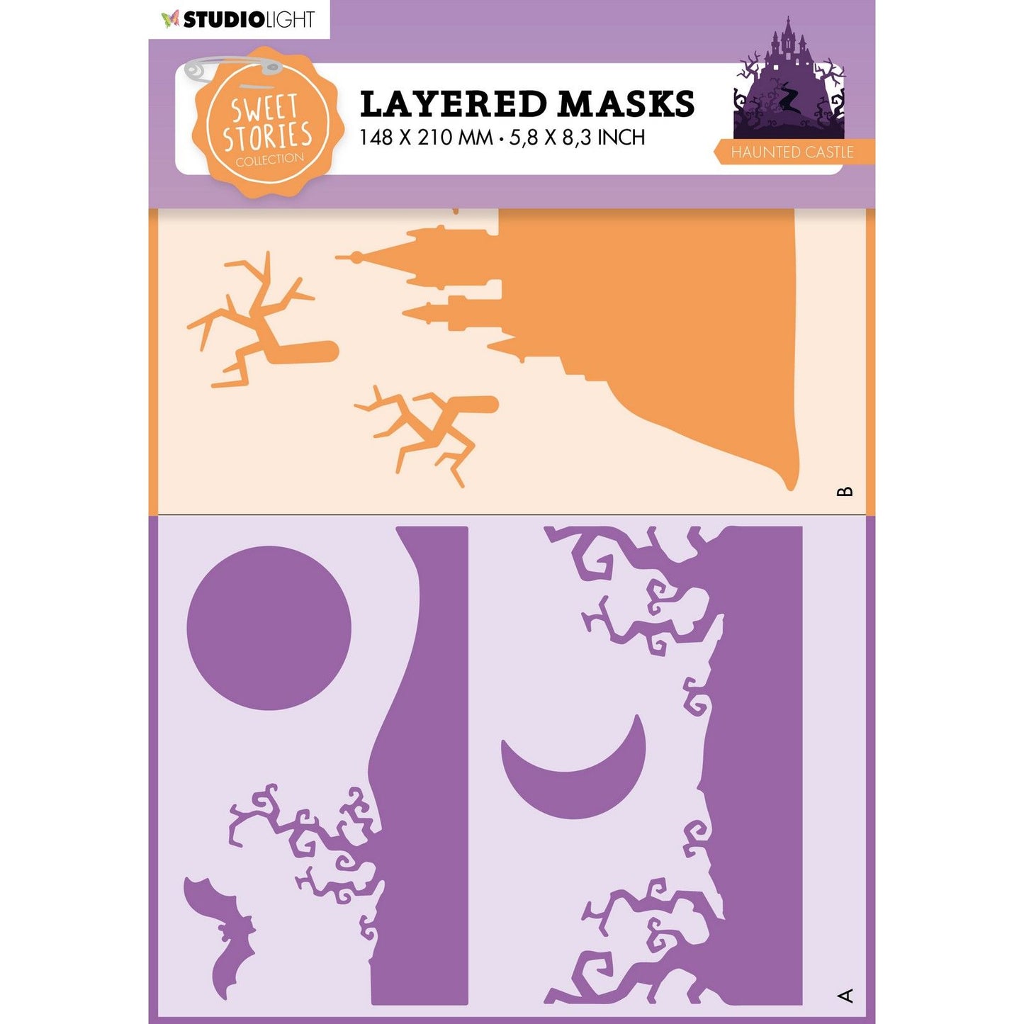 Lumière de studio • masque d'histoires douces château hanté