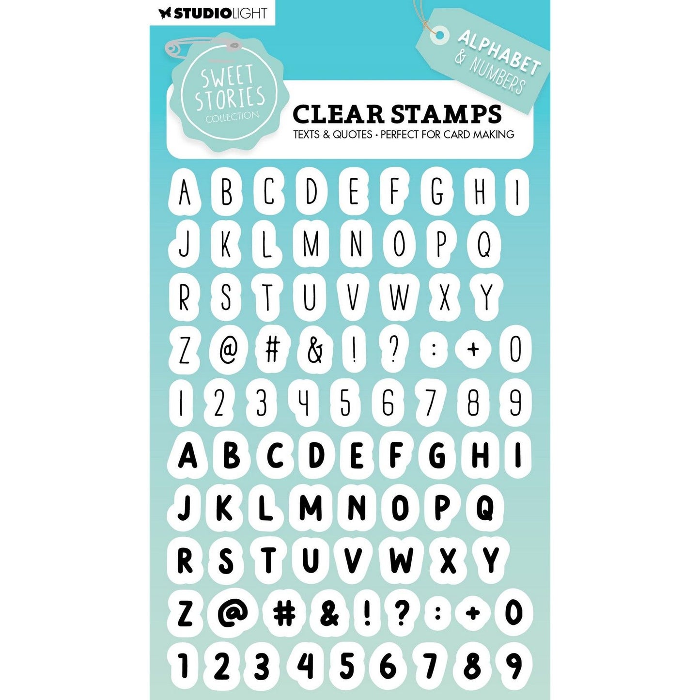 Studio Light • Alphabet de tampons transparents pour histoires douces