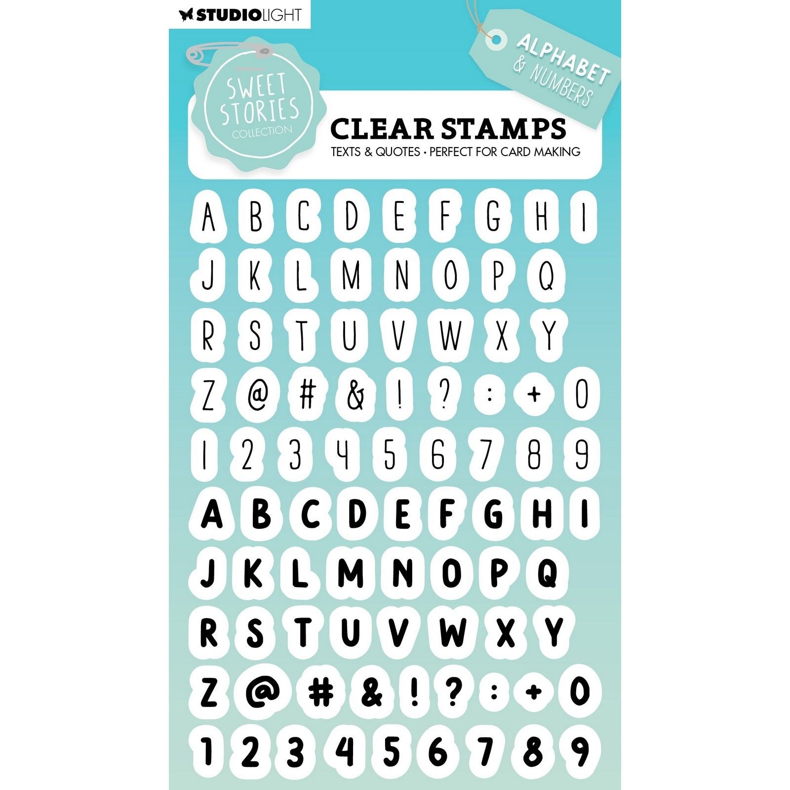 Studio Light • Alphabet de tampons transparents pour histoires douces