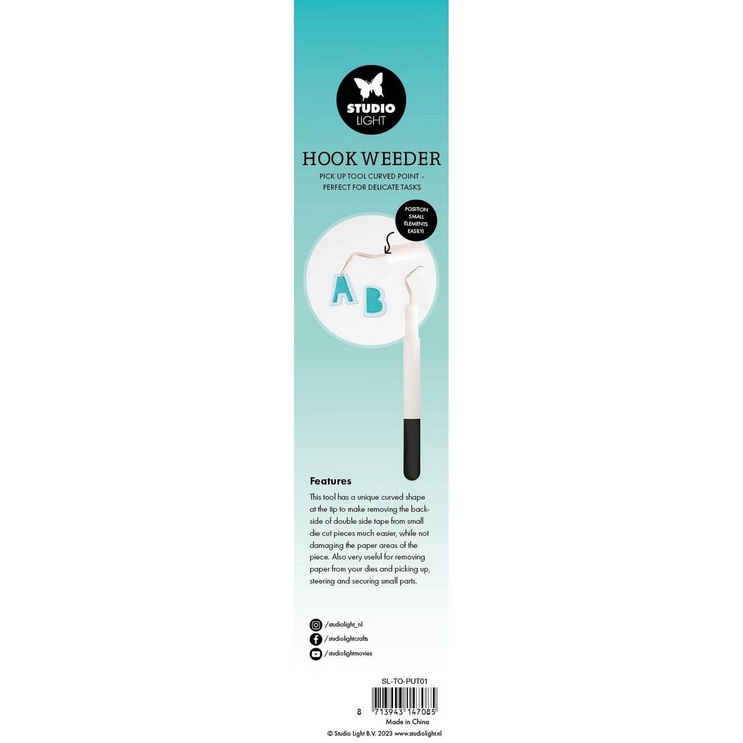 Lampe de studio • outils essentiels crochet désherbeur outil de ramassage pointe incurvée