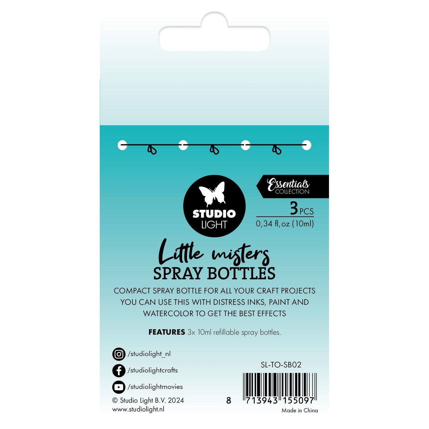 Studio Light • Stylo vaporisateur Essentials Mini brumisateurs 3pcs
