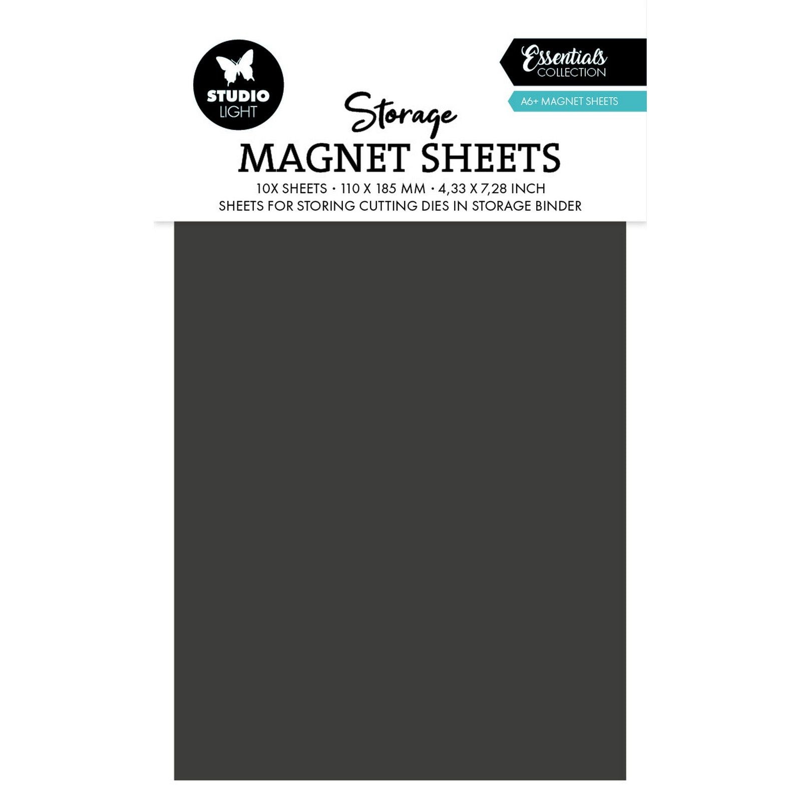 Studio light • feuilles magnétiques de rangement essentiels a6 10 pièces