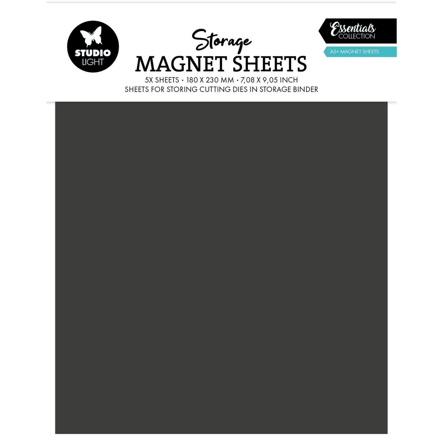 Studio Light • Feuilles magnétiques de rangement Essentials A5 5pcs