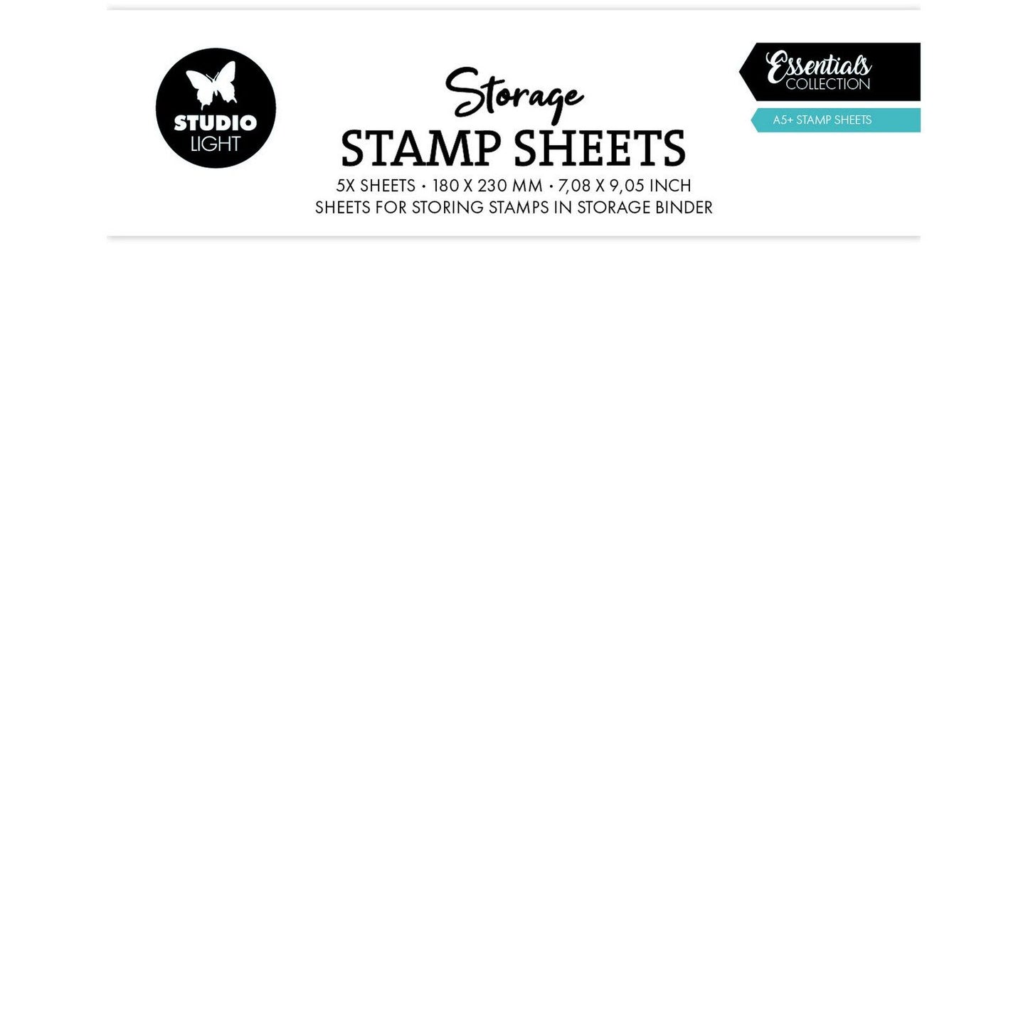 Studio light • feuilles de tampons de rangement essentiels a5 5 pièces