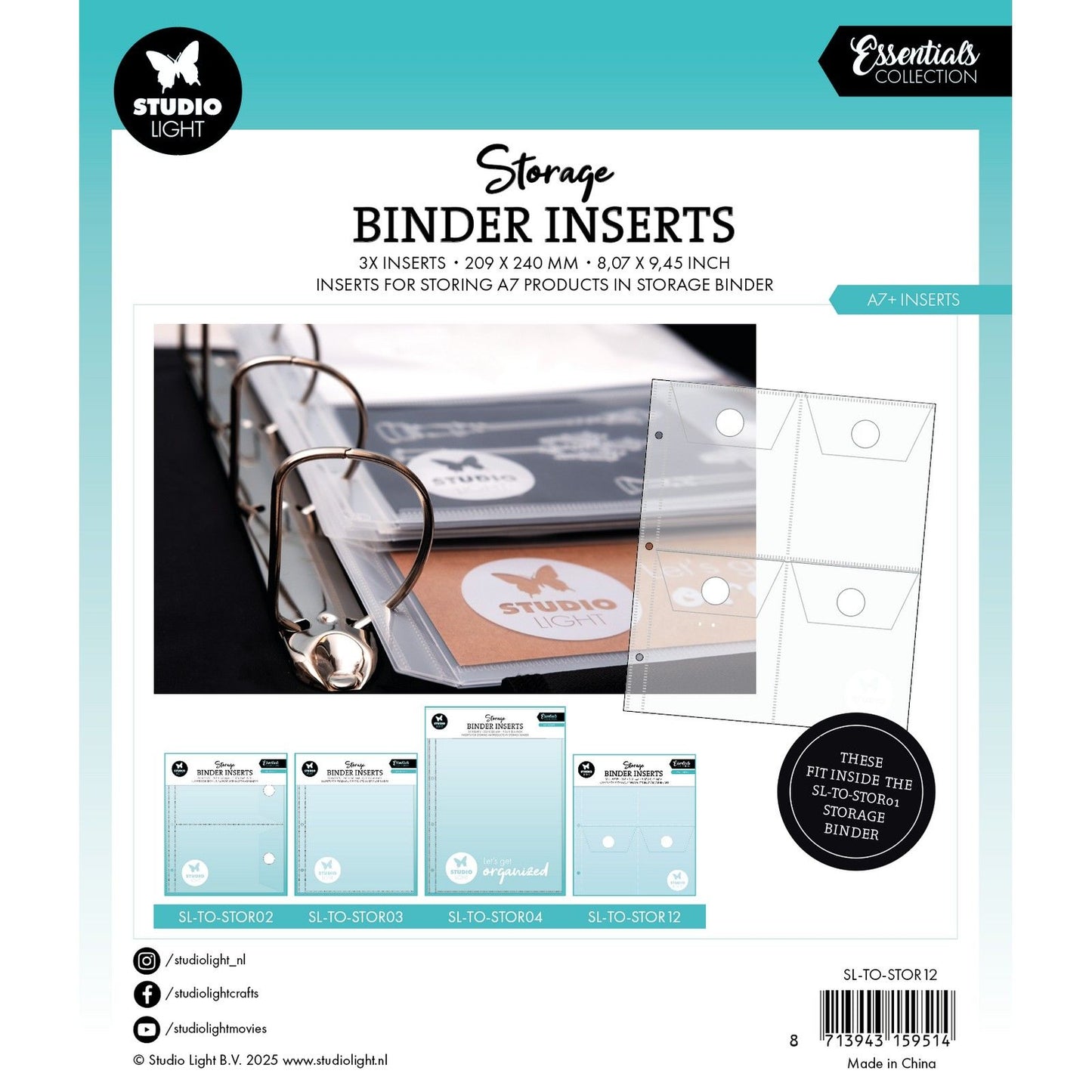 Studio light • inserts de rangement essentiels pour a7+ 3pcs