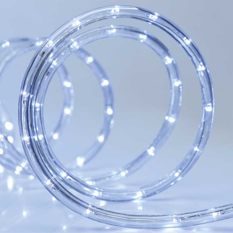 Tuyau d'éclairage LED blanc 900cm