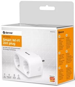 Prise intelligente 3600w WiFi 2 voies Denver - 6980102