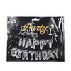 Guirlande ballon aluminium joyeux anniversaire or 40cm