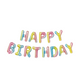 Guirlande ballon aluminium joyeux anniversaire arc-en-ciel 40cm