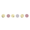 Guirlande de confettis rose blanc or 200cm 2 pièces