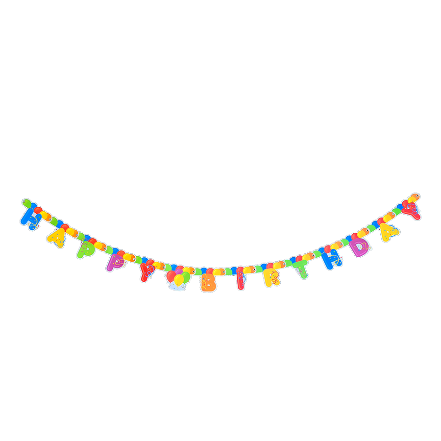 Guirlande de ballons joyeux anniversaire 175cm