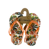 Chausson enfant fleur de lys orange taille 21