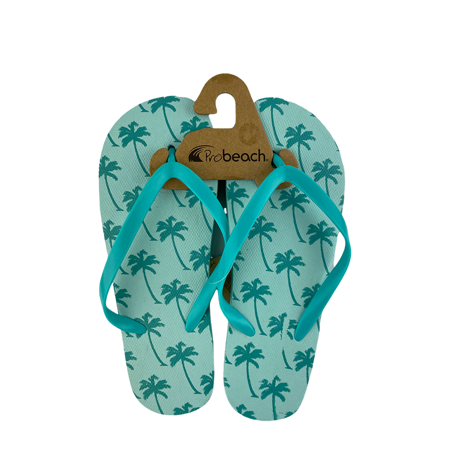 Chausson enfant imprimé palmier vert taille 28