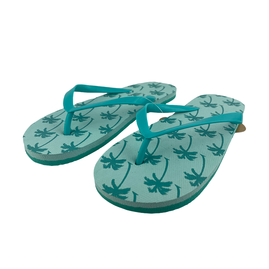 Chausson enfant imprimé palmier vert taille 28