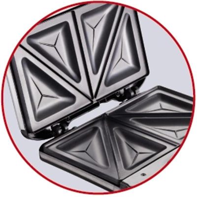 Machine à sandwich Tefal ultra-compacte en inox