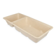 Boîte à snacks Takeaware a22 bagasse sans pfas (a9+sauce) (500 pièces)