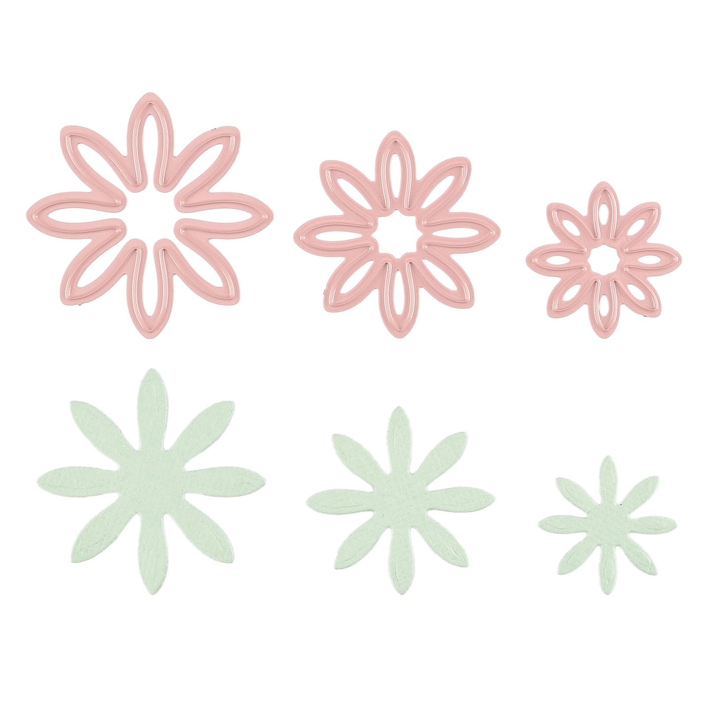Le choix de Nellie • Matrices forme fleurs petites 3pcs.