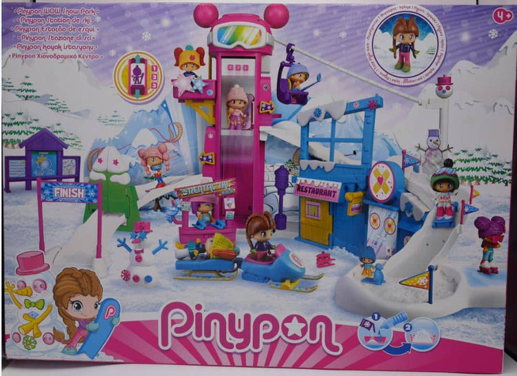Pinypon Snow Park avec jusqu'à 40 accessoires et 1 figurine de jeu