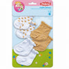 Socks de poupée paillettes - 3 paires, 35-45 cm