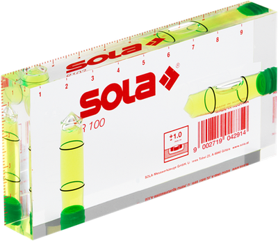 Niveau à bulle Sola architects 100x50x15mm r 100 présentoir de 10 pièces (niveau à bulle kim) - 01622142