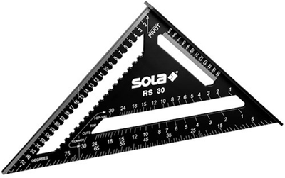 Sola carré métrique 30cm noir - 56160201