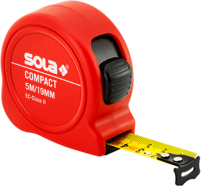 Ruban à mesurer Sola 5mtr compact co5 par exemple classe 2 sb - 50510501