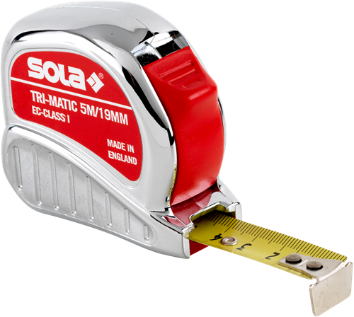 Mètre ruban Sola 5m tri-matic calibré CE classe 1 (avec certificat) - 50023801
