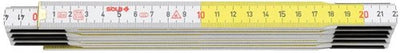 Sola règle pliante pliante bois 2mtr 10 éléments hf2 10, blanc jaune, classe 3 emballé par 10 - 53021201 - 53021201