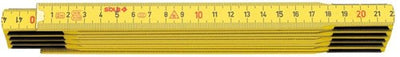 Sola règle pliante pliante bois 2mtr 10 membres hg2 10, jaune, classe eg 3 hg2 10 sb - 53020201 - 53020201