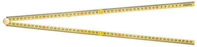 Sola règle pliante pliante en plastique 2mtr 10 parties jaune, jaune, classe EG 3 hk2 10g sb (g59-2-10) - 53030101 - 53030101