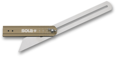 Sola biseau bloc 200mm bronze gean. vstg200, aluminium, pied avec indication de degré - 56052001 - 56052001