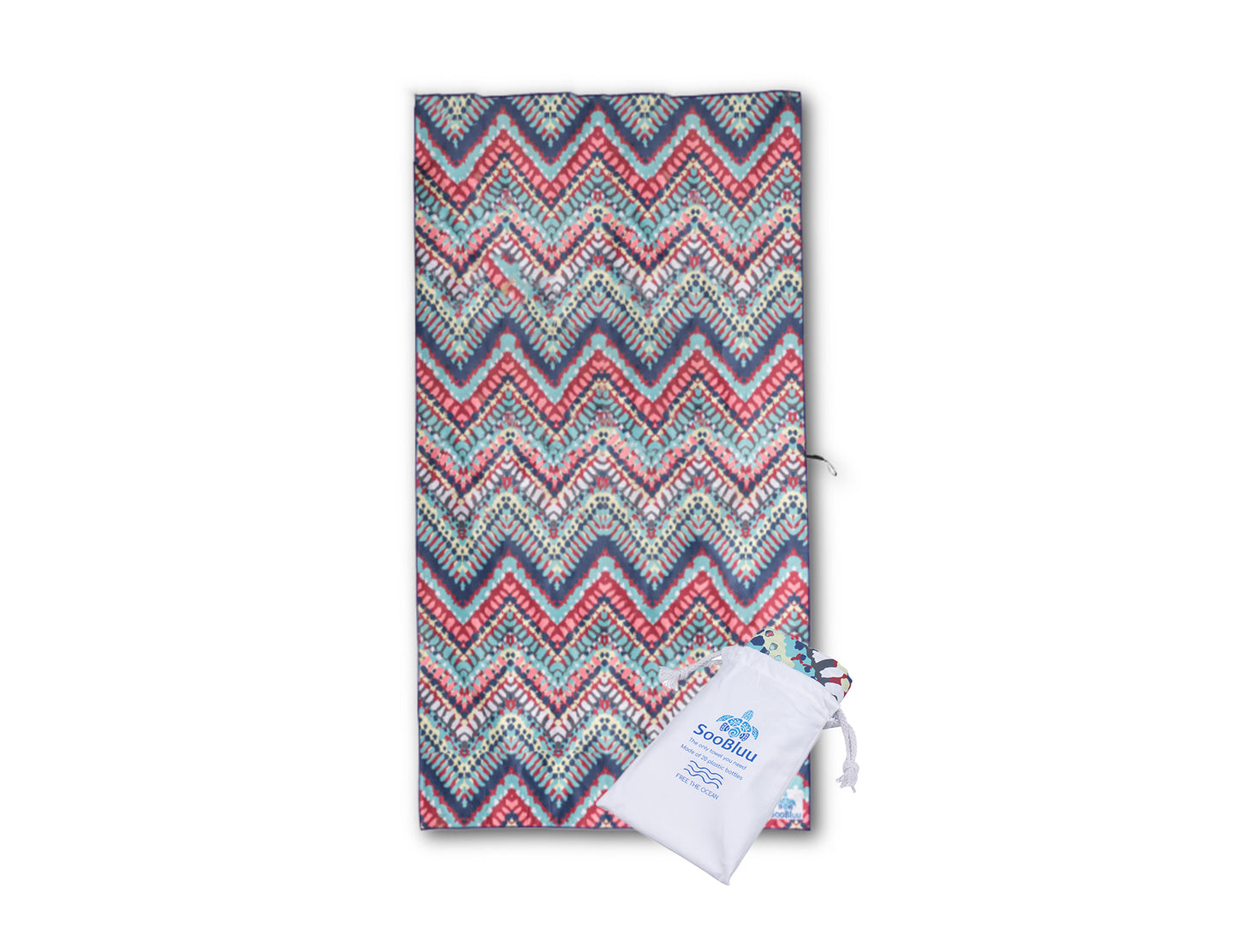 Soobluu plages serviette de bain Chevron 100x160cm