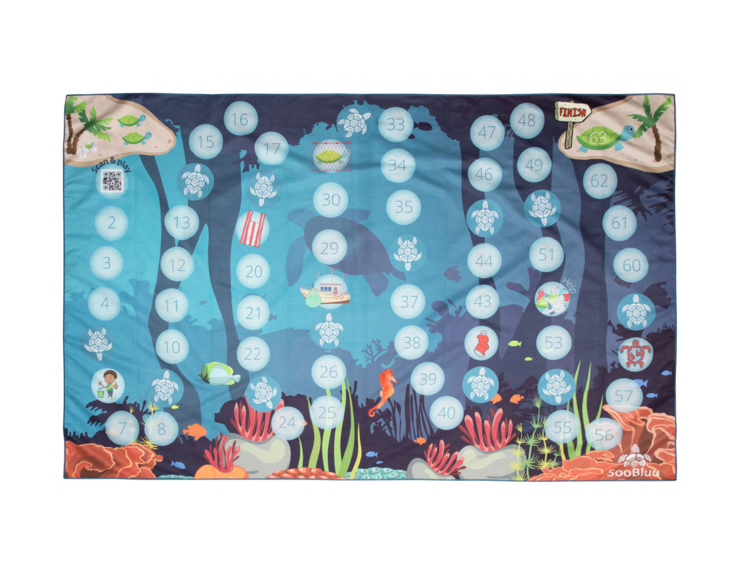 Soobluu Beaches Bath Towel Game 100x160cm